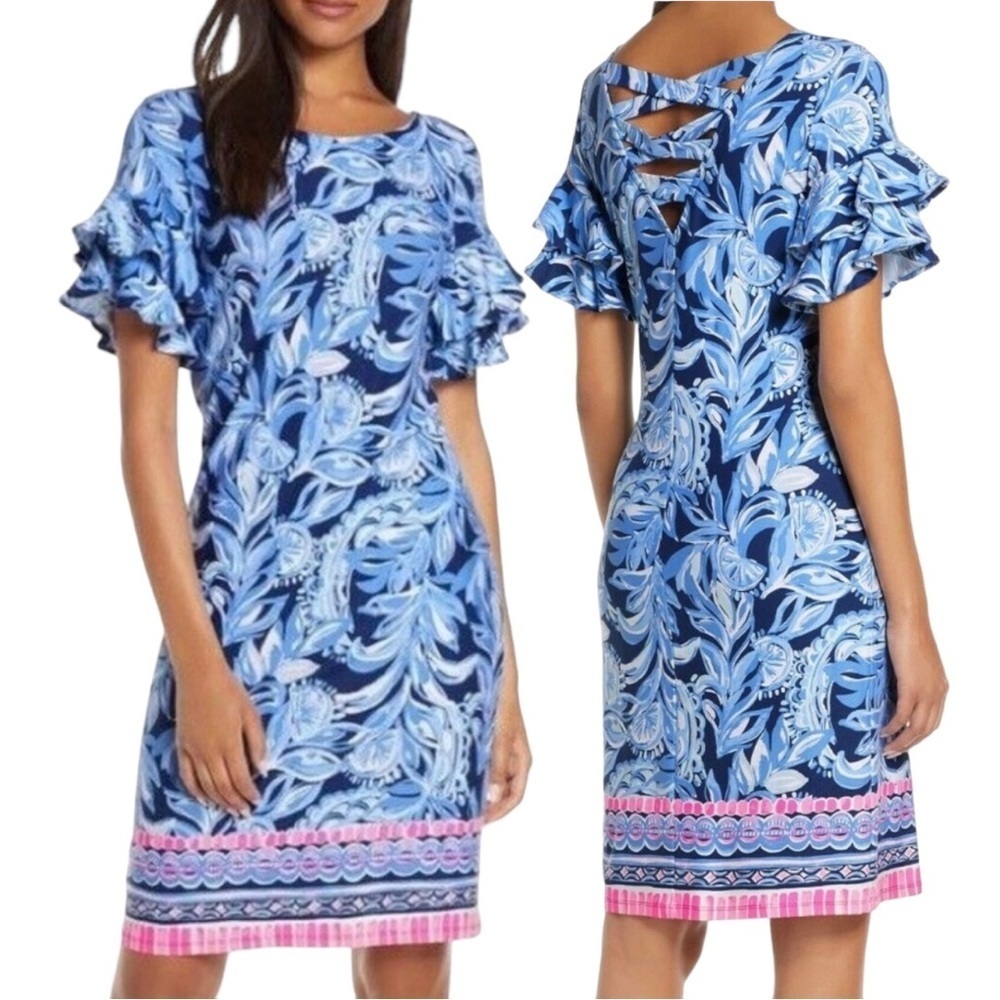 LILLY PULITZER HIGH TIDE NAVY DIANNA DRESS